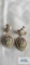 Vintage clip on earrings, marked Haskell