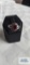 Silver colored ring with red stone, marked. SS925, 2.5 G, size 7