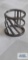Silver colored sparkly stone (marcasite) ring, marked 925, 6.0 G, size 7