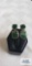 Silver colored green stone (jade) earrings, marked LNT 925, approximately 9.5 G
