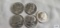 (5) 1964 Kennedyhalf dollars, uncirculated