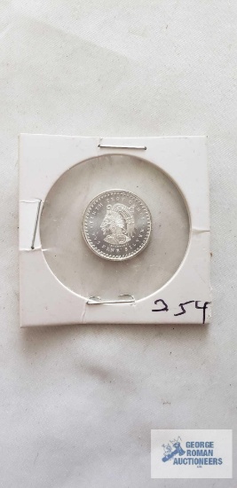 Tenth Troy ounce .999 silver coin