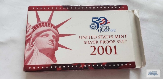 2001 United States Mint Silver Proof Set