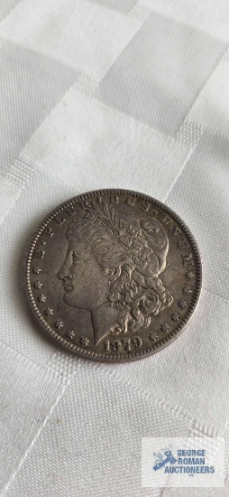 1879 Morgan one dollar coin