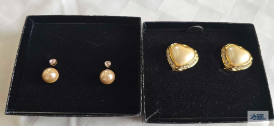 Two pairs of Joan Rivers Classic Collection earrings