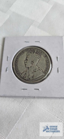 1918 Canadian 50 Cents coin