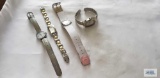 Variety of ladies watches including Studio, Dakota, Timex, and Nine & Company.