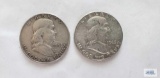 1948 and 1963-D Franklin half dollars