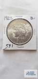 1923 Peace dollar coin