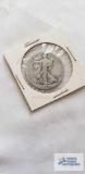 1934 Walking Liberty half dollar coin, marked D