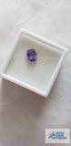 Purple zandrite stone,1.9 ct