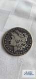 1879 Morgan one dollar coin, marked S