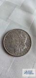 1878 Morgan one dollar coin, marked S