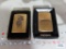 Zippo lighter in box and Zippo cowboy and horse figurine lighter in box