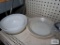 Fire King mixing bowls, Fire King glass baking dish and Pyrex glass baking dish