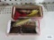 Two vintage fishing lures in boxes