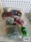 Assorted Legos and toy cars and plastic army men
