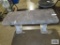 Three piece concrete bench. 35-1/2