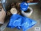Small blue tarp and various rope