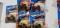 Five Hot Wheels Monster Jam trucks new in packages including Wild Thing, Airborne Ranger,