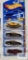 Four 2001 Company Cars series Hot Wheel cars