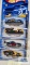 One 2000 Speed Blaster series and three 2001 Anime series Hot Wheels cars, new in packages