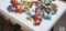 Variety of Matchbox, Hot Wheels, and other toy cars