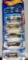 One 2003 Radical Wrestlers Hot Wheels cars and four 2004 Pride Rides Hot Wheels cars, new in