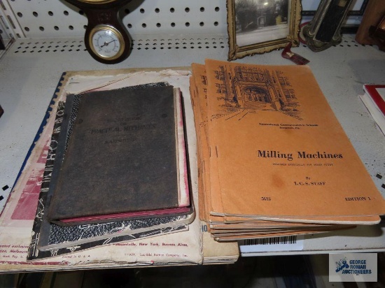 International Correspondence Schools learning books, practical mechanics book, how to run a lathe