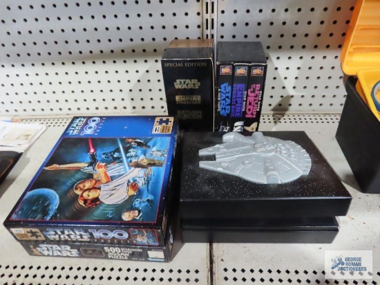 Star Wars puzzles, VHS tape sets and audio tapes