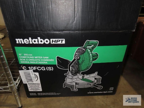 Metabo 10" compound miter saw in box