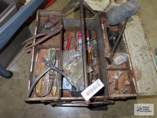 Toolbox with tools and hardware