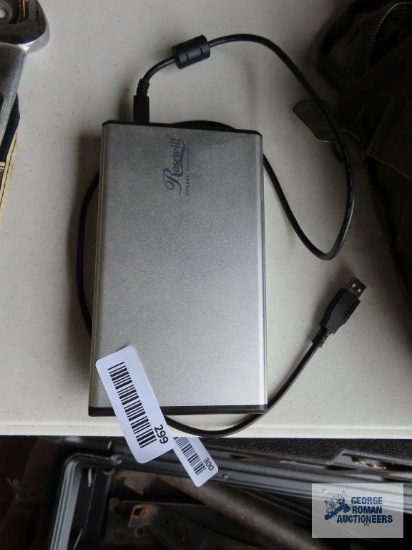 Rosewill external hard drive. No power cord