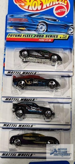 Complete set of 2000 Future Fleet series Hot Wheel cars new in packages