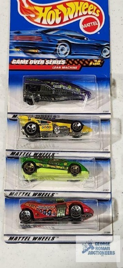 Complete set of 1999 Game Over series Hot Wheel cars new in packages