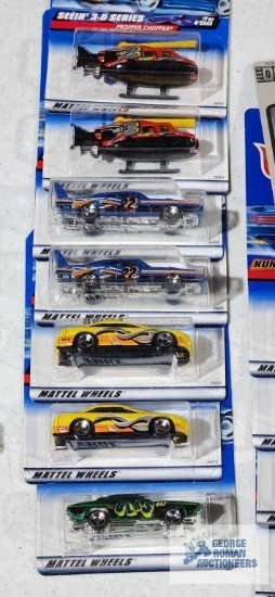 Complete set of 2000 Seein' 3-D series Hot Wheel cars new in packages with three extra
