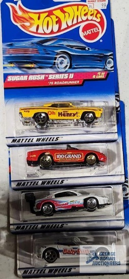 Complete set of 1999 Sugar Rush Series 2 Hot Wheel cars new in packages