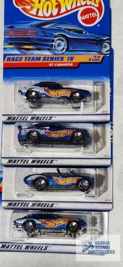 Complete set of 1998 Race Team series IV Hot Wheels cars new in packages