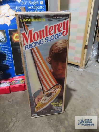 Monterey sailboat pieces in box