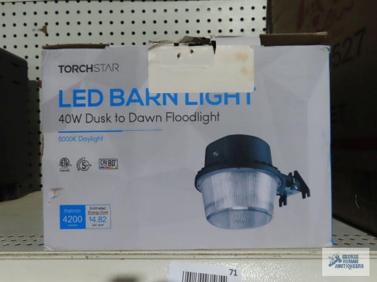 Torch Star LED 40 watt dust to dawn flood light, new in box