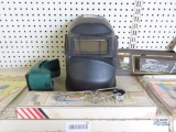 manual welding helmet, goggles, igniter and welding rods