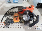 Slot car parts and retro pull car parts