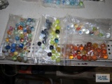 Variety of marbles