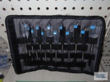 Spider high performance wood bit set with stinger auto feed tips