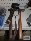 Ball peen hammers and mallet