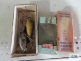 Four vintage fishing lures