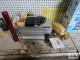 Apex DVD player, Sylvania VHS player, telephone, Maglite and other electronic pieces