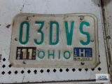 1980s Ohio license plate