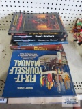 Dungeons & Dragons books and Fix-It-Yourself books