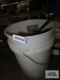 5 gallon bucket with hardware and tools